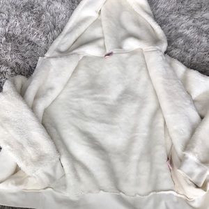 Juicy Couture white fuzzy jacket